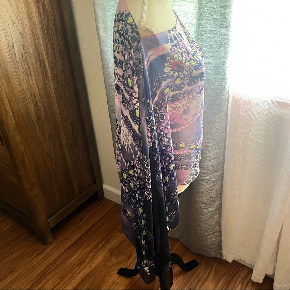 Elegant Floral Patterned Scarf - Picture 3 of 6